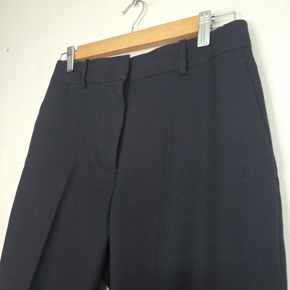 Reiss Dark Blue hartley Slim Leg textured pants Career Office Essential - Picture 7 of 12